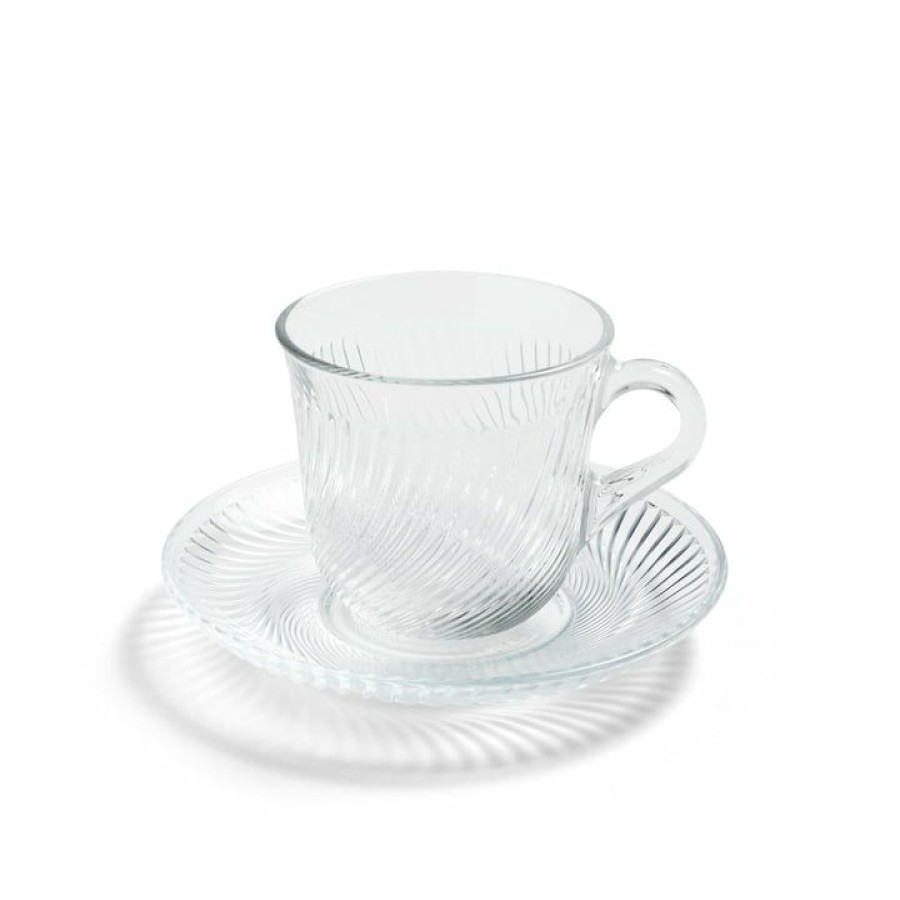 Kitchenware * | Hay Pirouette Cup And Saucer, O 14 X H 9 Cm, Clear Special