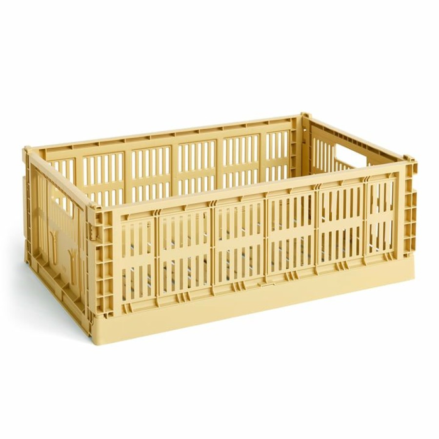 Home Accessories * | Hay Colour Crate Basket Recycled New