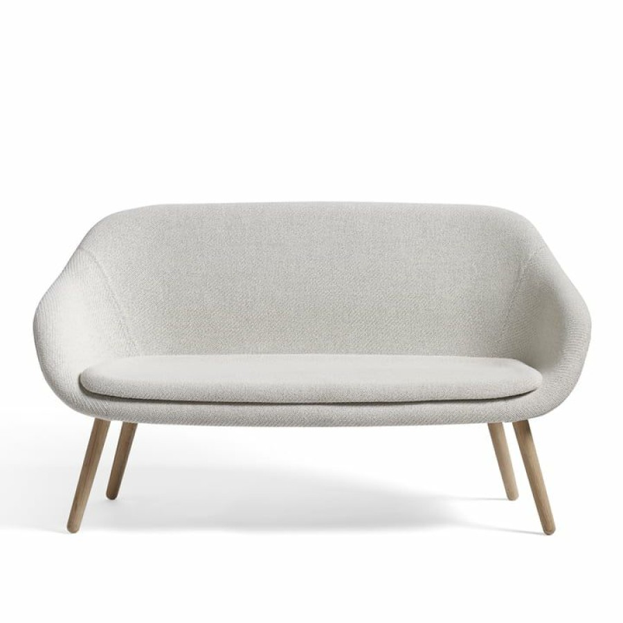 Furniture * | Hay About A Lounge Sofa For Comwell, Soaped Oak / Remix 123 (Light Gray) Typical Style