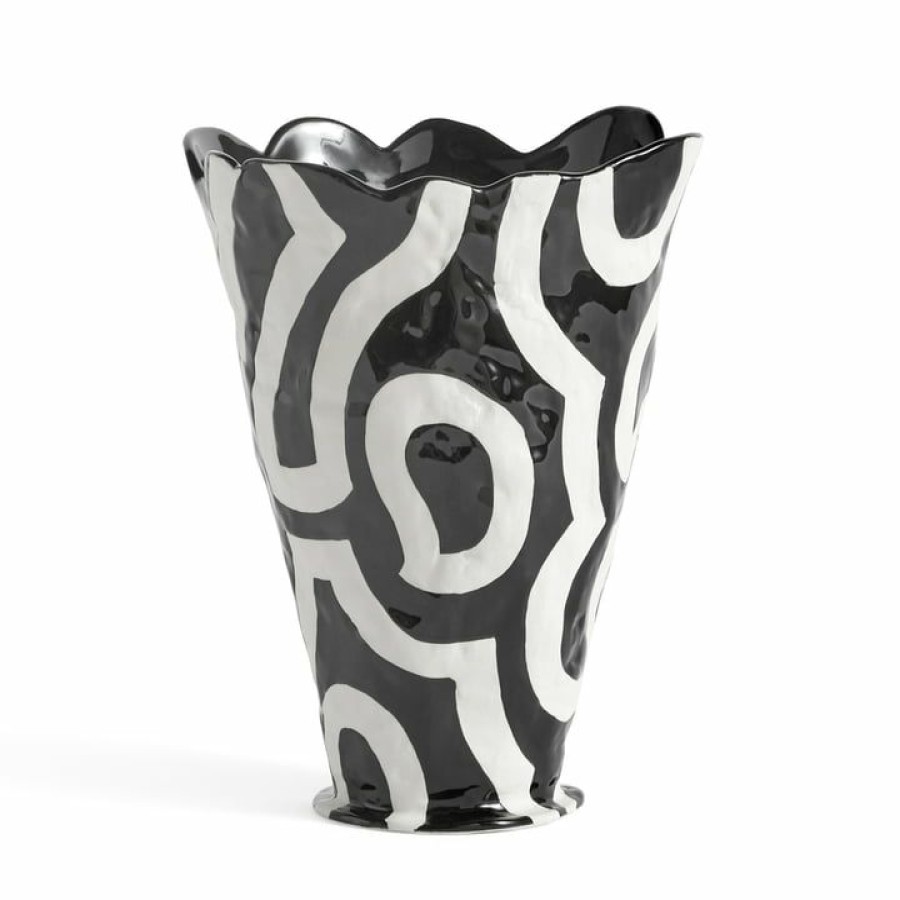 Home Accessories * | Hay Jessica Hans Shadow Vase, H 25 Cm, Black / White Bestsellers