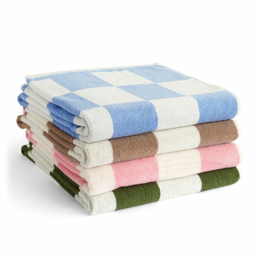 Home Accessories * | Hay Check Bath Towel Special Offers