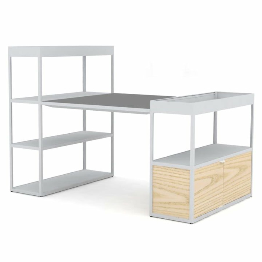 Furniture * | Hay New Order Shelf With Table, Light Grey / Green Online