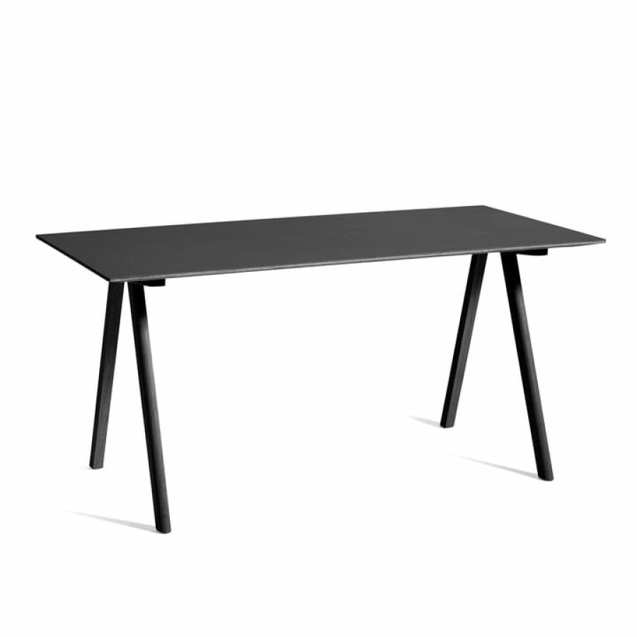 Furniture * | Hay Copenhague Cph10 Table, 160 X 80 Cm, Black Stained Oak / Black Cheap